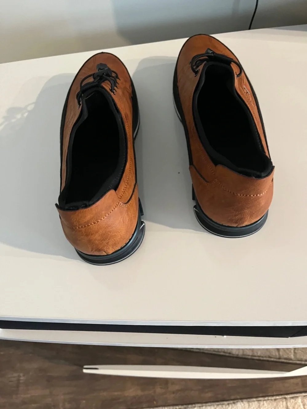 kLKYKO SII Men's Casual Loafers‎ in Brown / Black-Comfort Everyday Wear Size 16